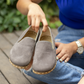 Handmade Women's Barefoot Shoes - Nubuck Gray