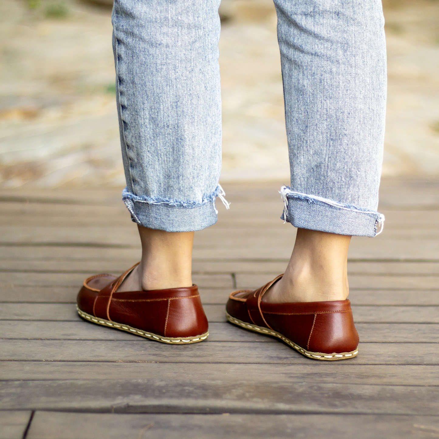 Earthing Barefoot Shoes Tornado Brown Women's