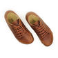Earthing Naturel Leather Sneaker Men, Copper Rivet Barefoot Converse Crazy New Brown
