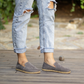 Handmade Women's Barefoot Shoes - Nubuck Gray