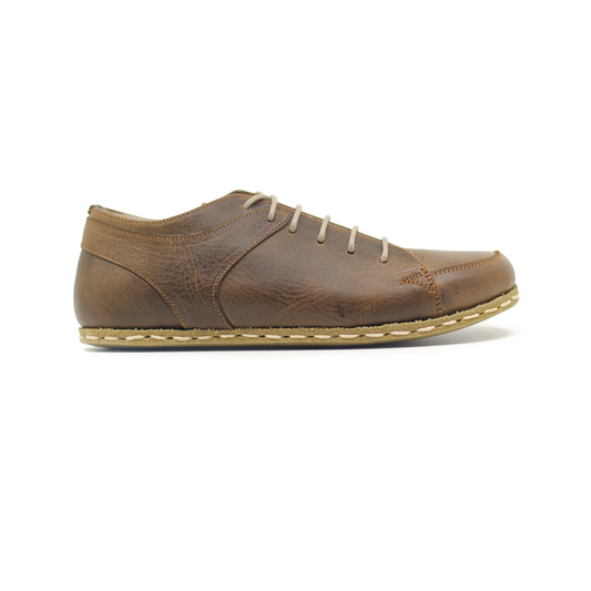 Men's Earthing Leather Converse: Copper Rivet Barefoot Sneaker