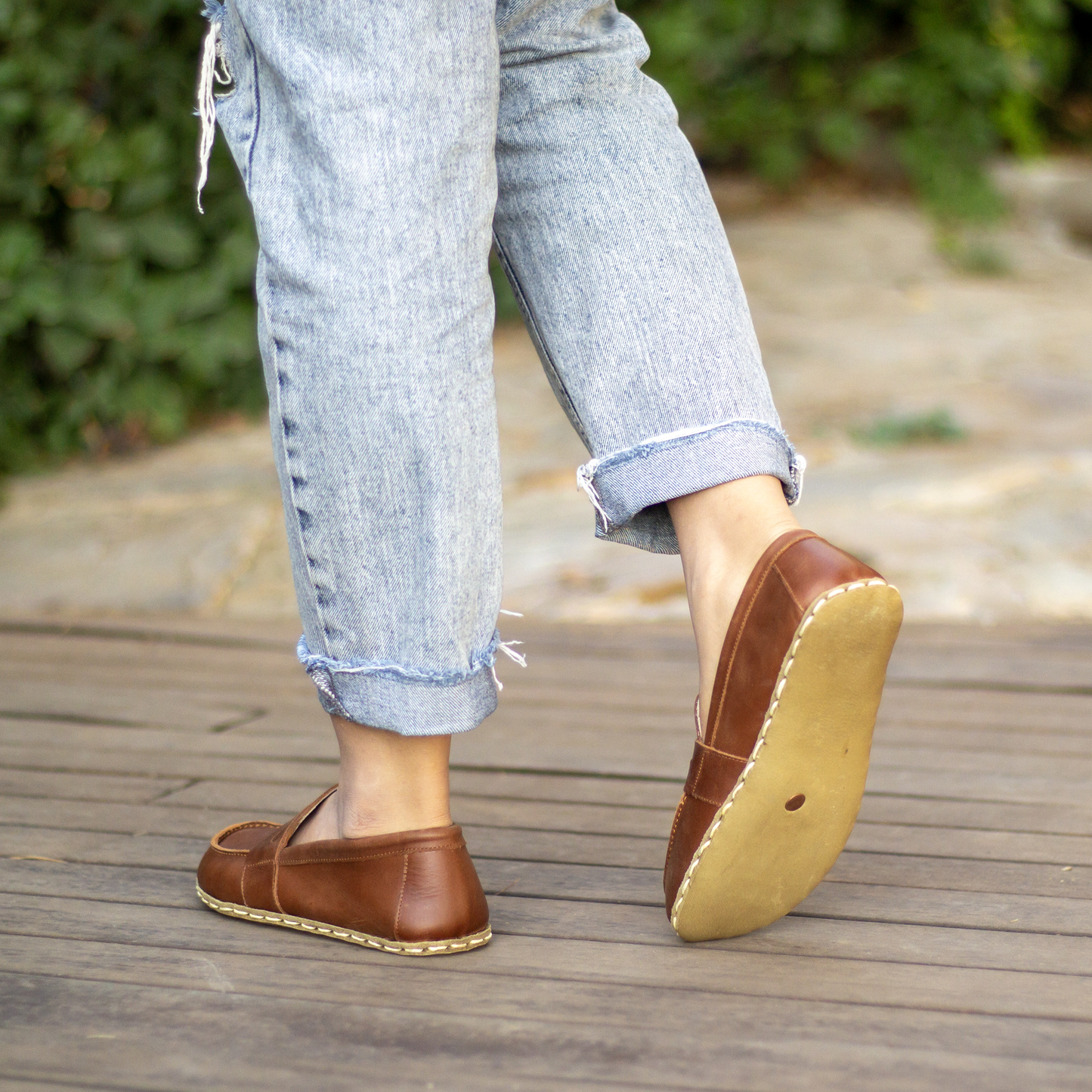 Earthing Barefoot Shoes Crazy New Brown Women's