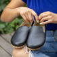 Handmade Earthing Women's Barefoot Shoes - Black