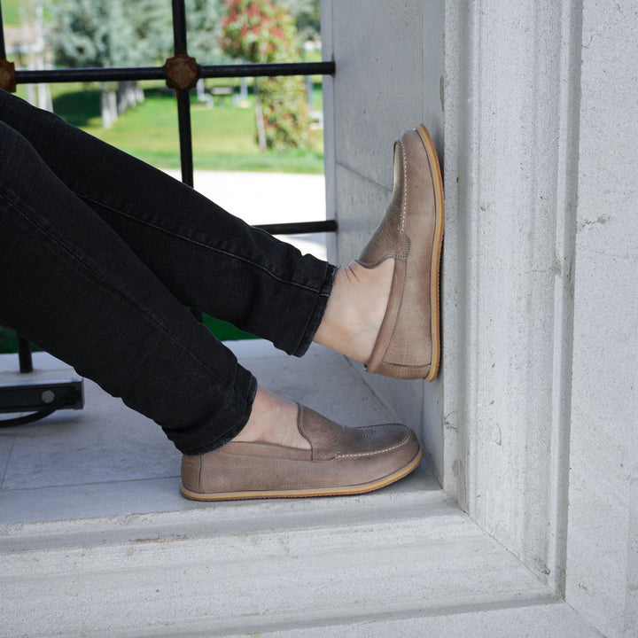 Barefoot Earthing Shoes Crazy Beige Men