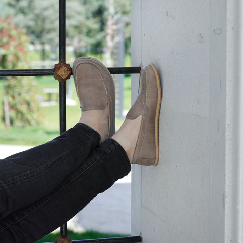 Barefoot Earthing Shoes Crazy Beige Men
