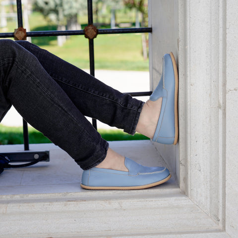 Barefoot Earthing Shoes Light Blue Men