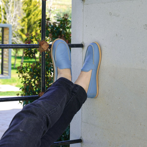 Barefoot Earthing Shoes Light Blue Men