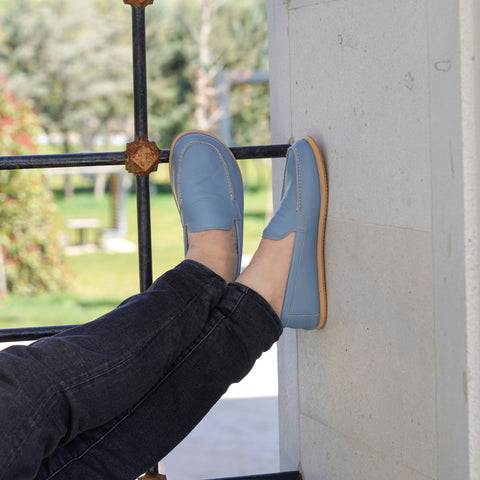 Barefoot Earthing Shoes Light Blue Men