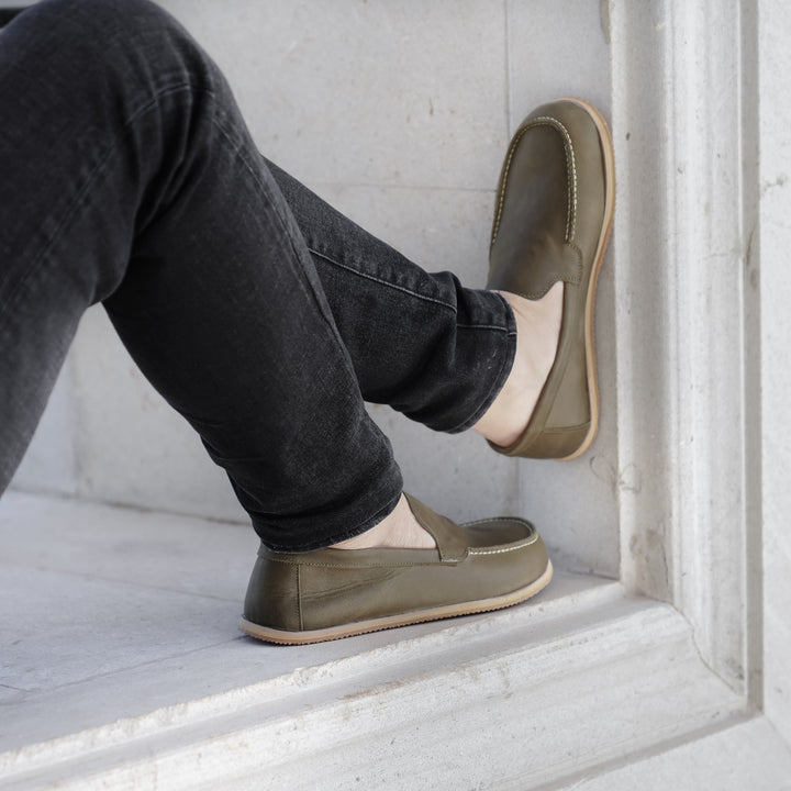 Barefoot Earthing Shoes Military Green Men