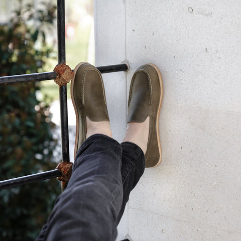 Barefoot Earthing Shoes Military Green Men