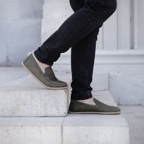 Barefoot Earthing Shoes Military Green Men