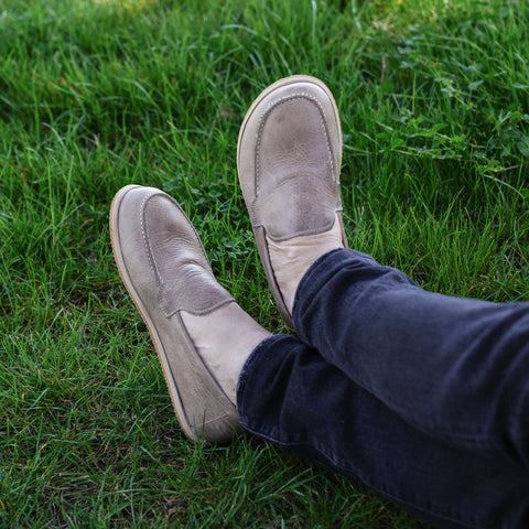 Barefoot Earthing Shoes Crazy Beige Men