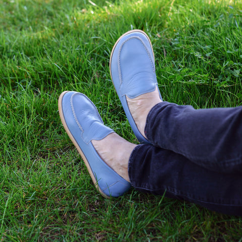 Barefoot Earthing Shoes Light Blue Men