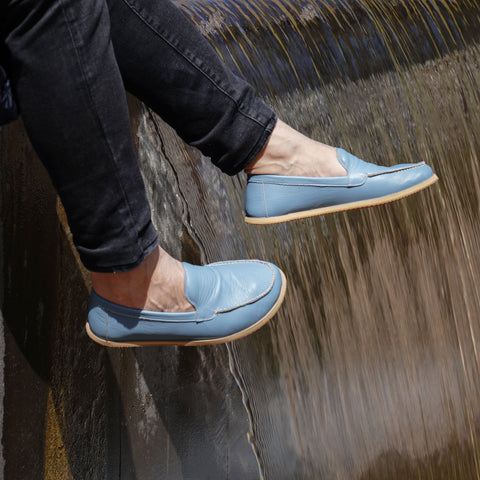 Barefoot Earthing Shoes Light Blue Men
