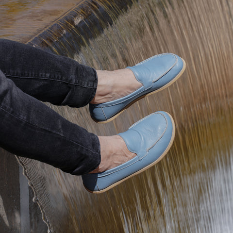 Barefoot Earthing Shoes Light Blue Men