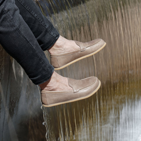 Barefoot Earthing Shoes Crazy Beige Men