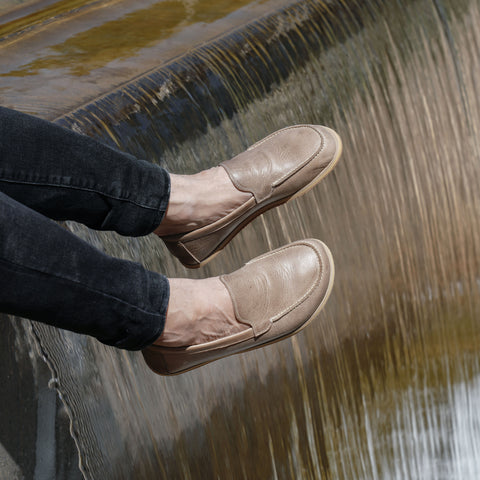 Barefoot Earthing Shoes Crazy Beige Men