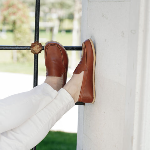Barefoot Earthing Shoes Antique Brown Men