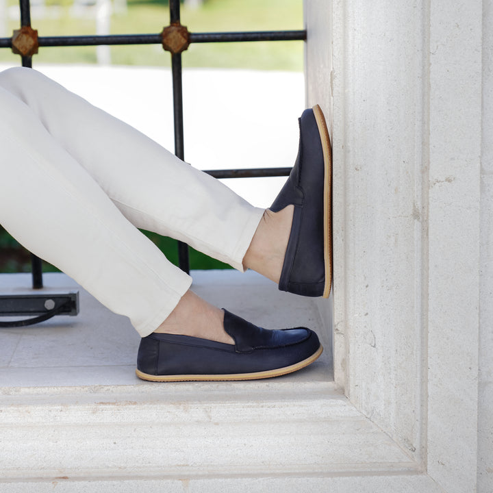 Barefoot Earthing Shoes Crazy Navy Blue Men