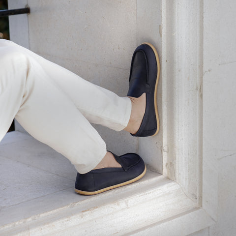 Barefoot Earthing Shoes Crazy Navy Blue Men