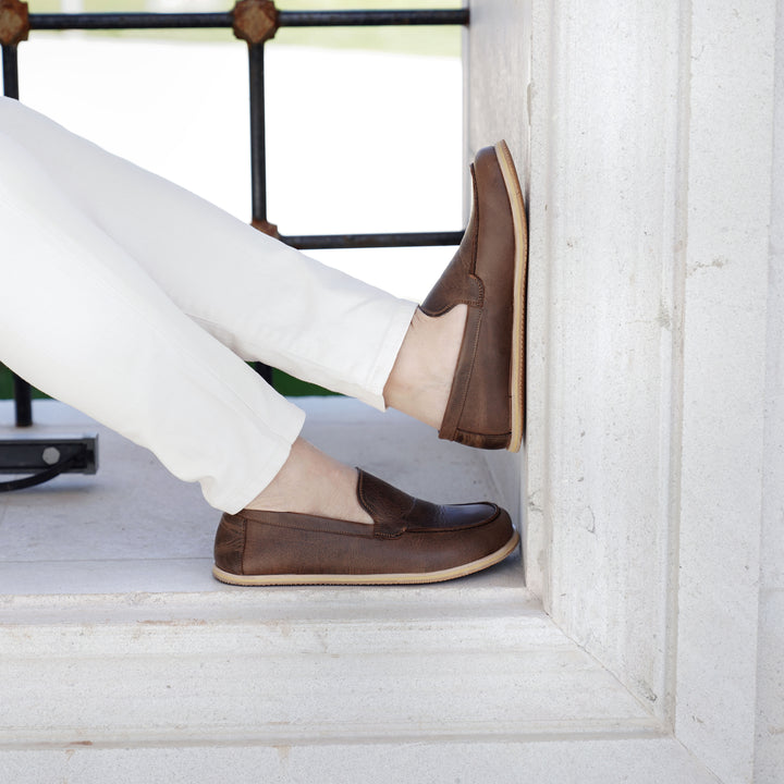 Barefoot Earthing Shoes Crazy Classic Brown Men