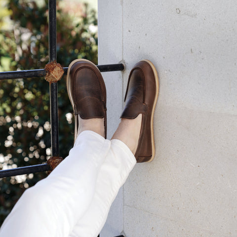 Barefoot Earthing Shoes Crazy Classic Brown Men