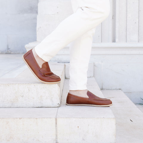 Barefoot Earthing Shoes Antique Brown Men