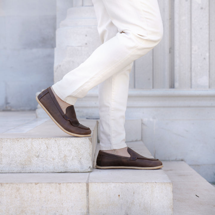 Barefoot Earthing Shoes Crazy Classic Brown Men