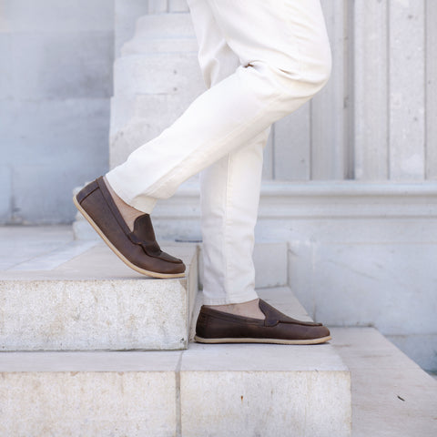 Barefoot Earthing Shoes Crazy Classic Brown Men