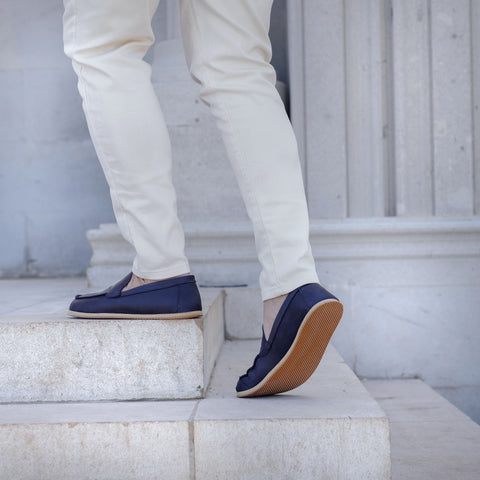 Barefoot Earthing Shoes Crazy Navy Blue Men