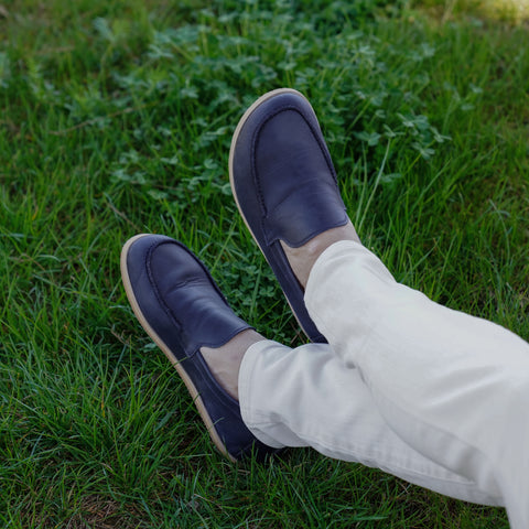 Barefoot Earthing Shoes Crazy Navy Blue Men