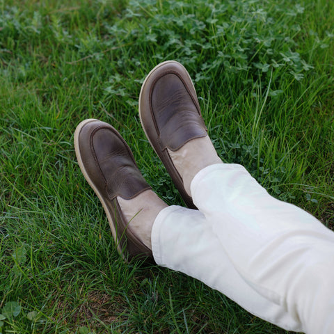 Barefoot Earthing Shoes Crazy Classic Brown Men