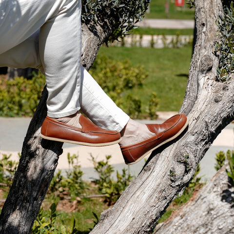Barefoot Earthing Shoes Antique Brown Men