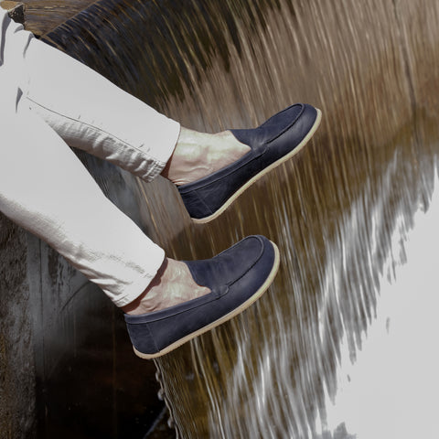 Barefoot Earthing Shoes Crazy Navy Blue Men