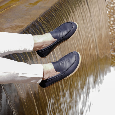 Barefoot Earthing Shoes Crazy Navy Blue Men