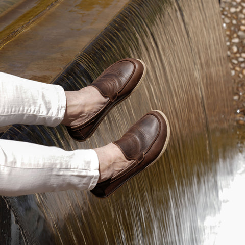 Barefoot Earthing Shoes Crazy Classic Brown Men