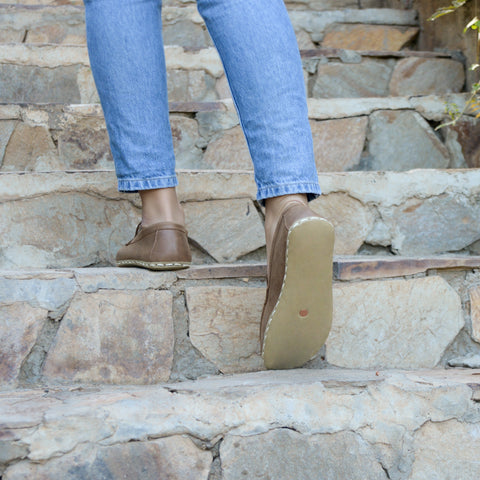 Barefoot Earthing Shoes Matte Brown Women