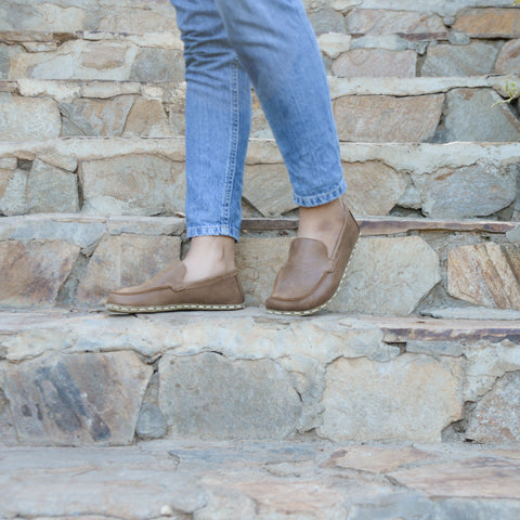 Barefoot Earthing Shoes Matte Brown Women