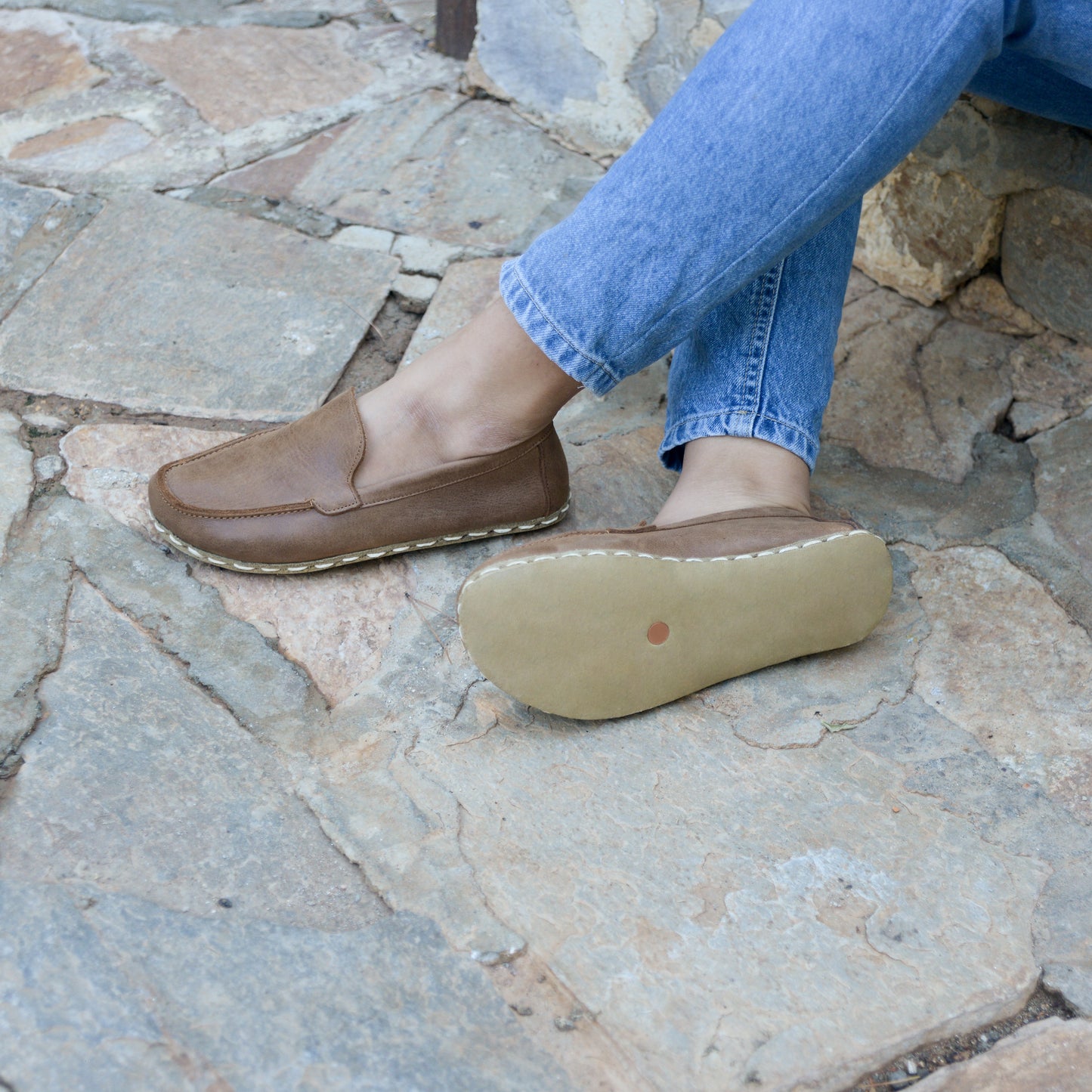 Barefoot Earthing Shoes Matte Brown Women