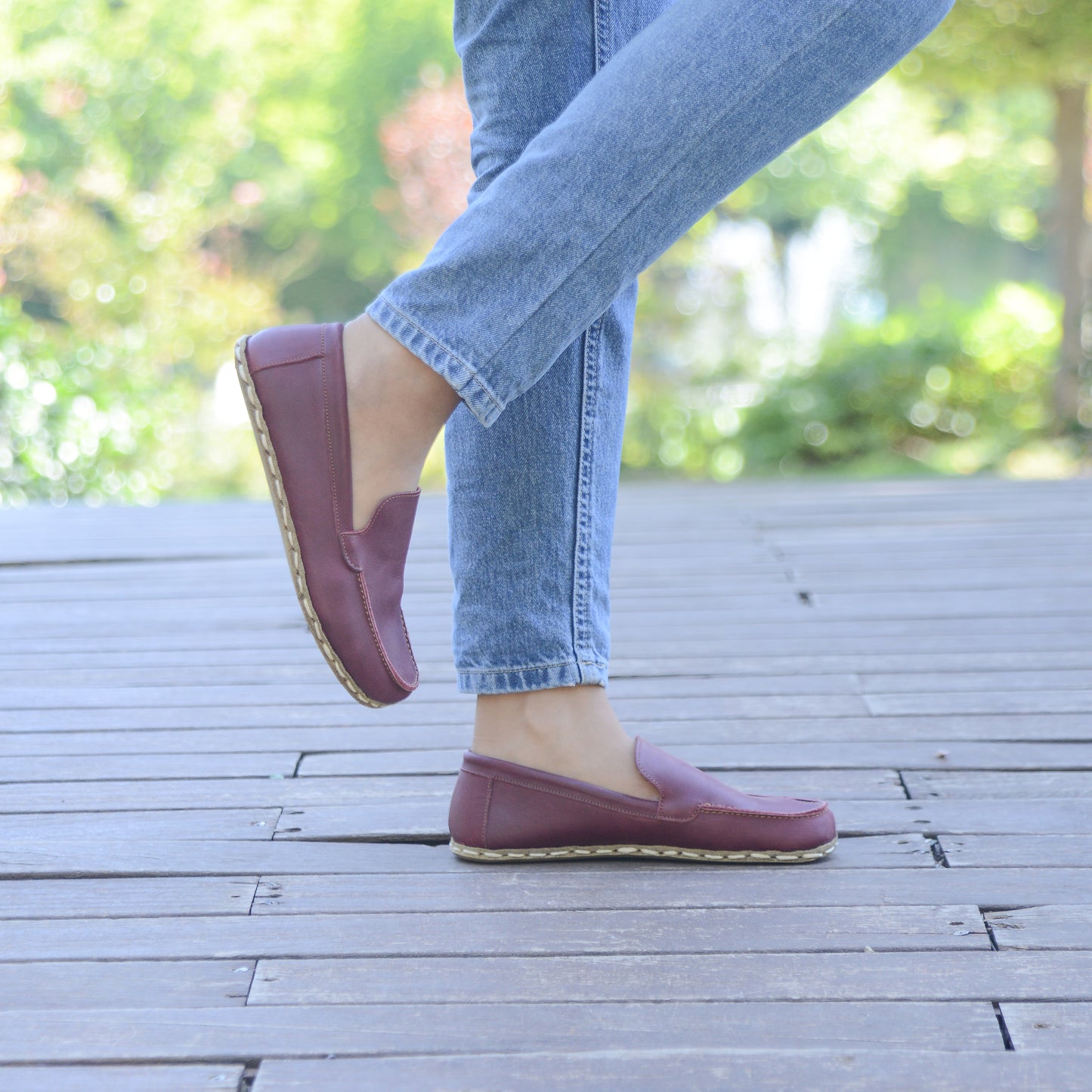 Barefoot Shoes Women's Crazy Burgundy