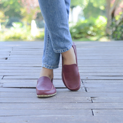 Barefoot Shoes Women's Crazy Burgundy