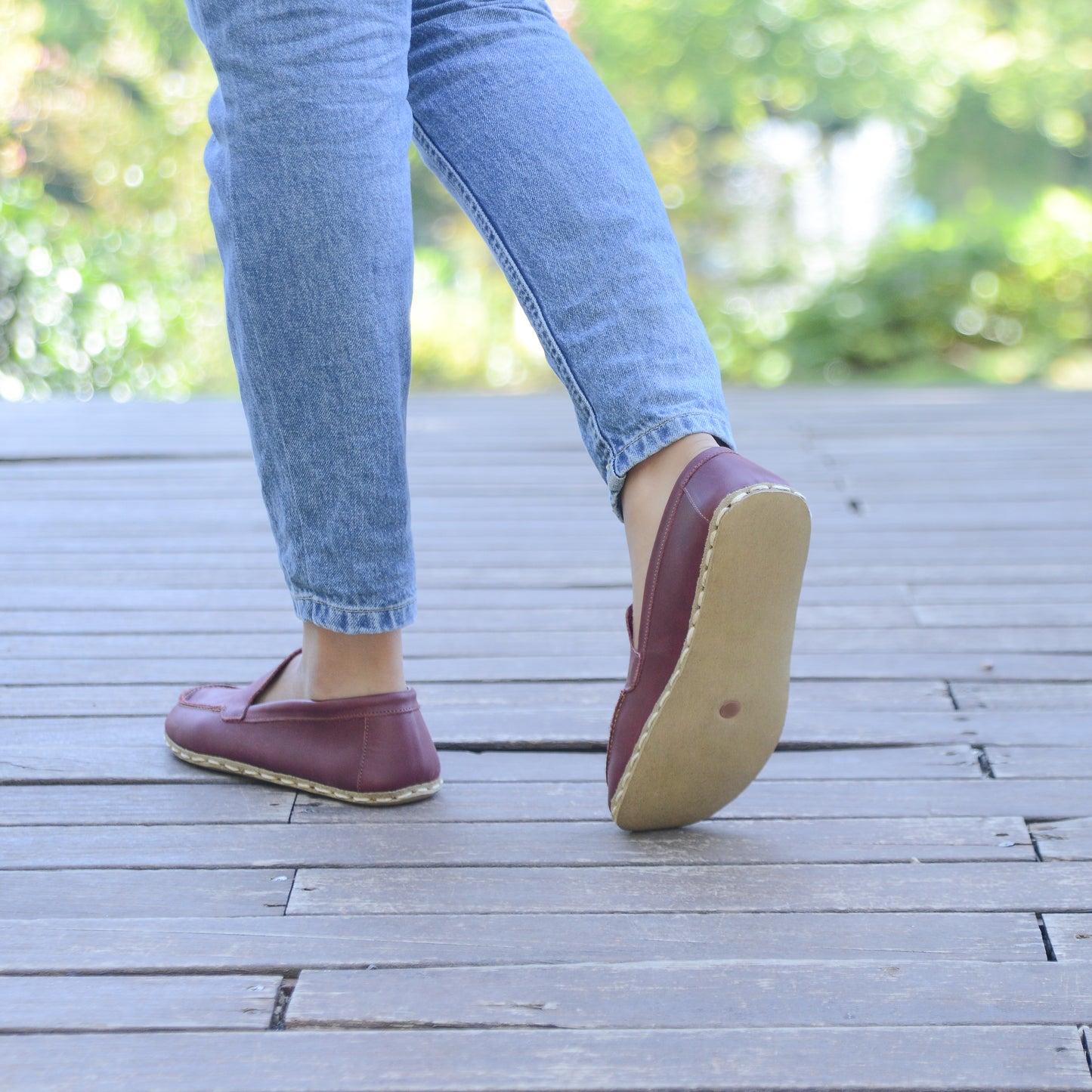 Barefoot Shoes Women's Crazy Burgundy