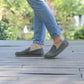 Barefoot Earthing Shoes Gray Nubuck Women