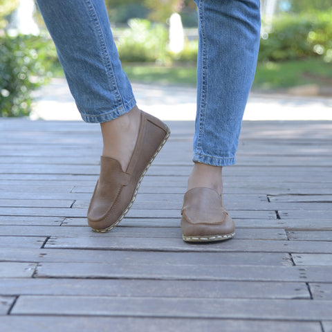 Barefoot Earthing Shoes Matte Brown Women