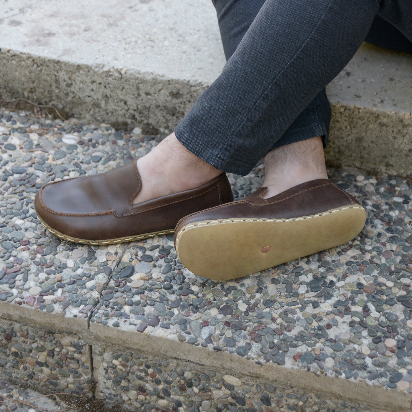Barefoot Shoes Men's Crazy Classic Brown