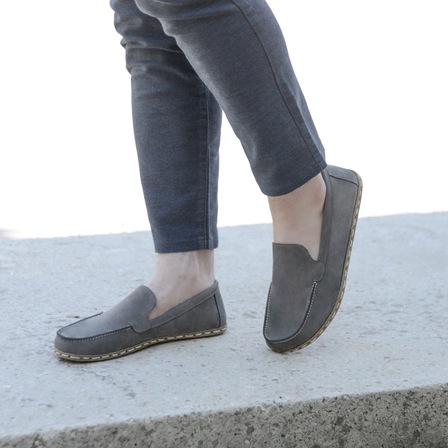 Barefoot Shoes Men's Nubuck Gray