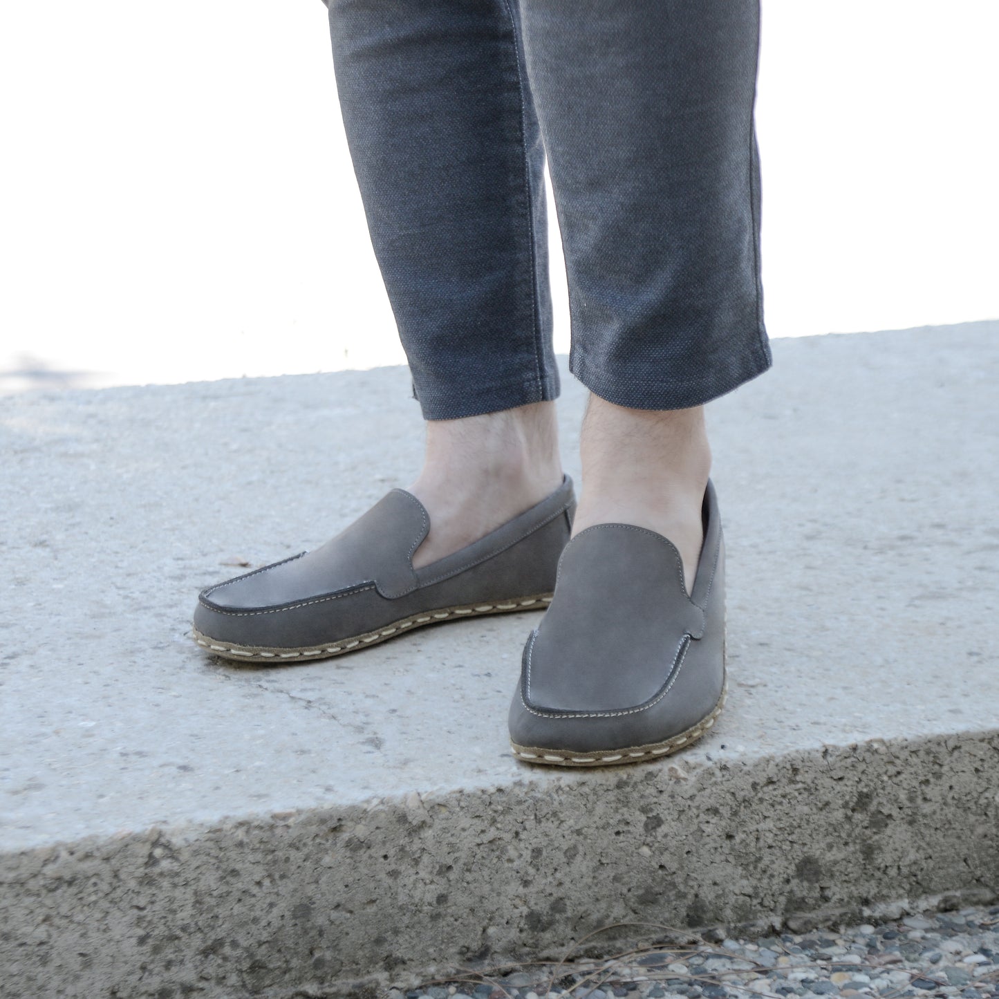 Barefoot Shoes Men's Nubuck Gray