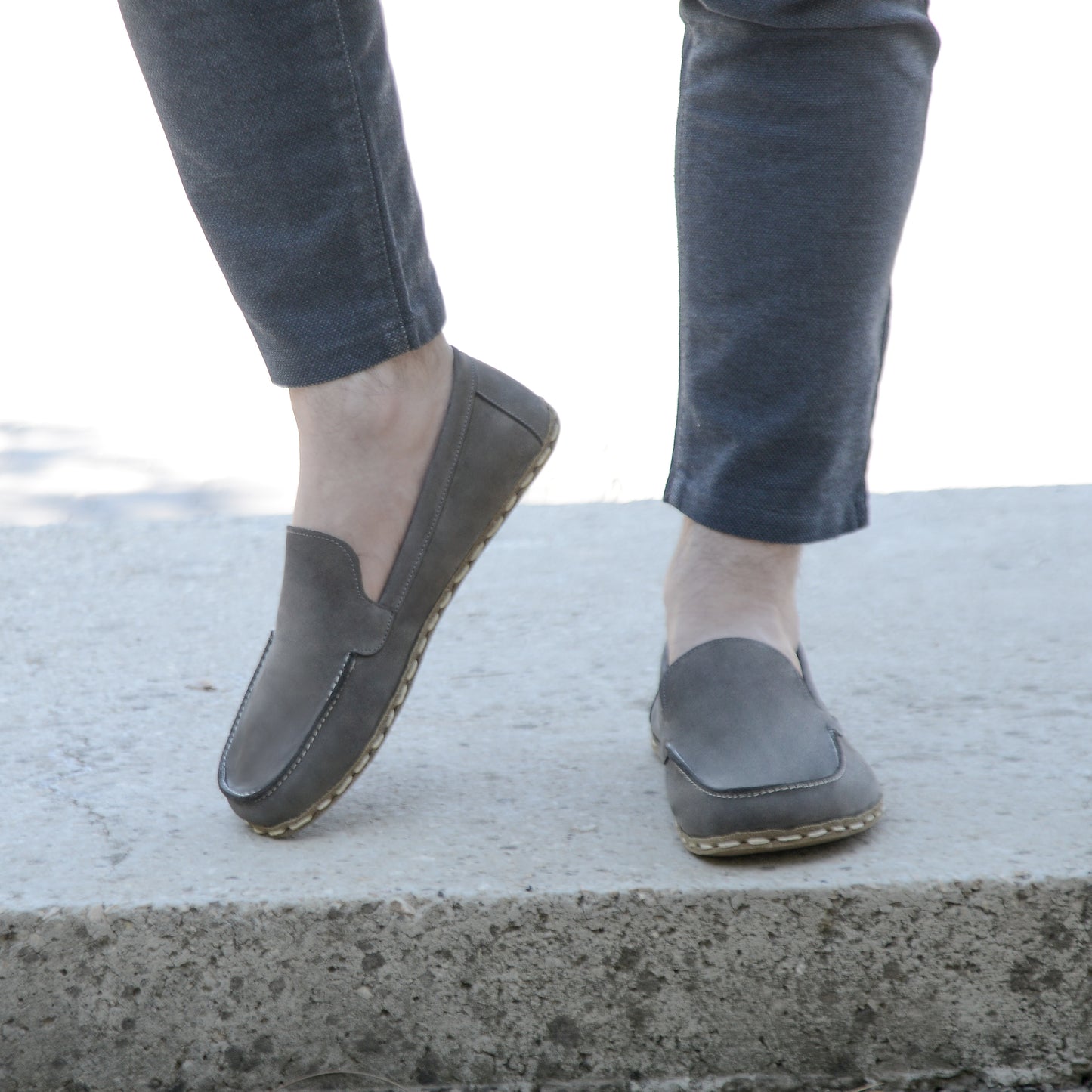 Barefoot Shoes Men's Nubuck Gray