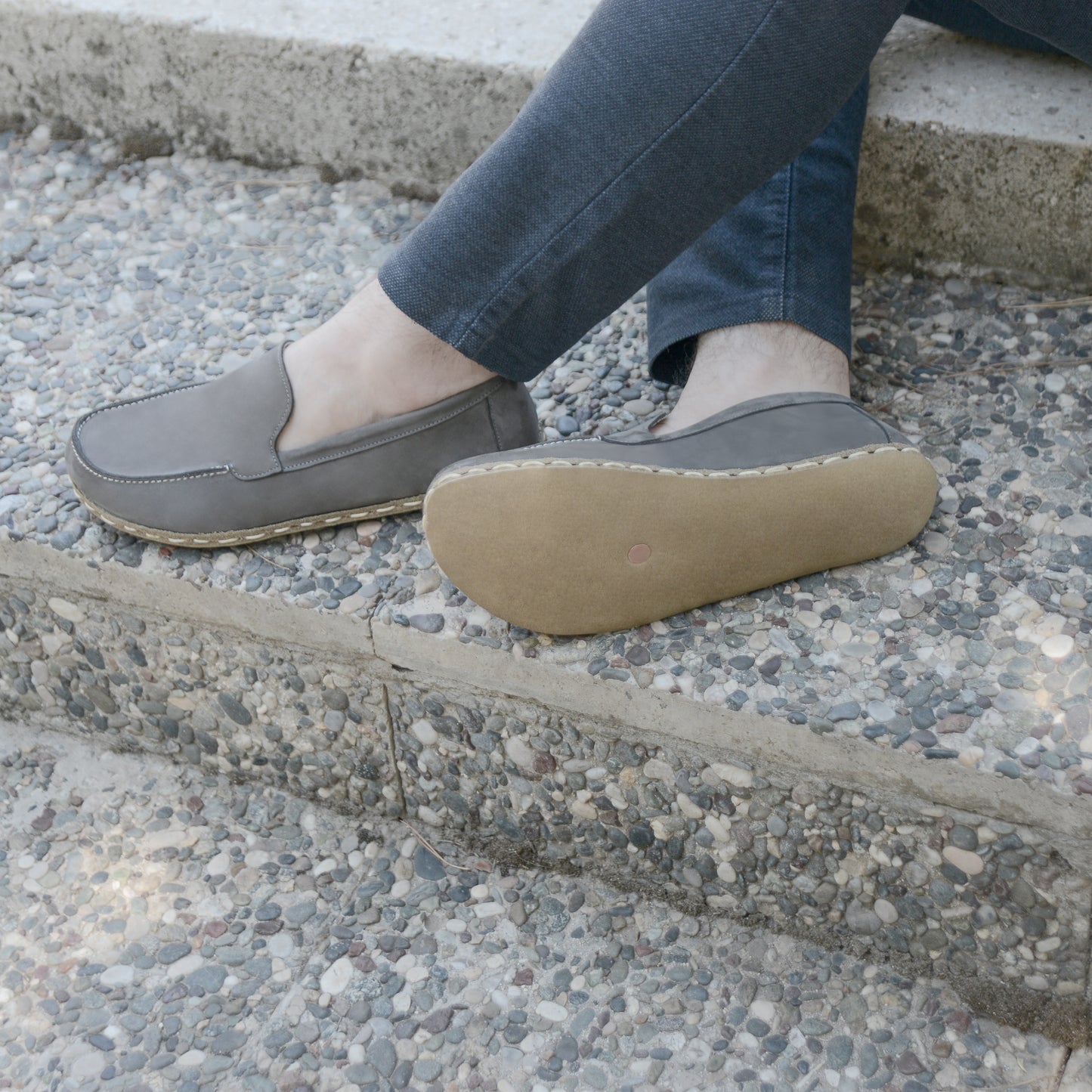 Barefoot Shoes Men's Nubuck Gray