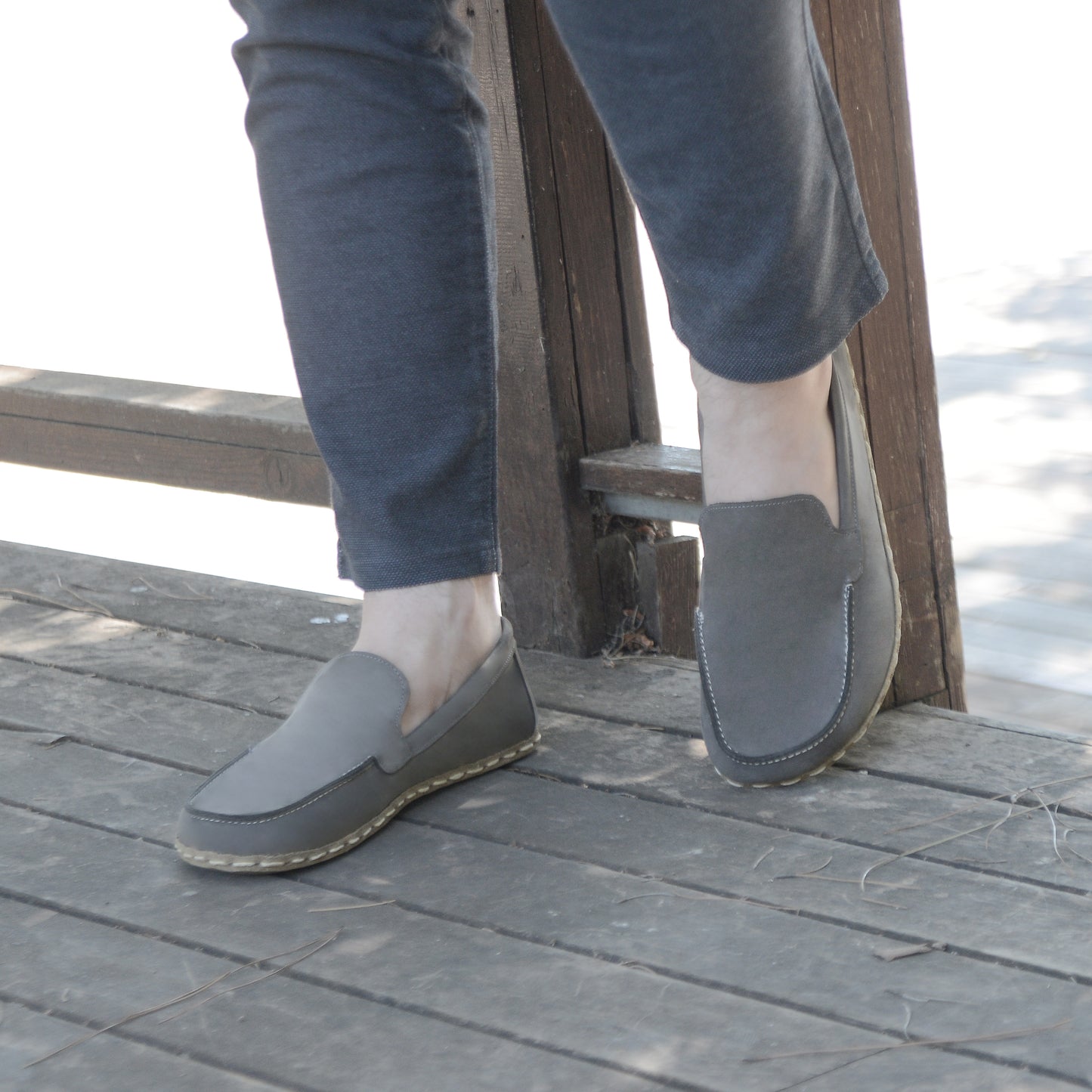 Barefoot Shoes Men's Nubuck Gray